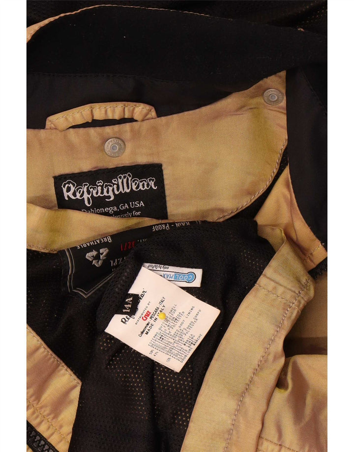 Refrigiwear Mädchen-Regenjacke mit Kapuze, 13–14 Jahre, beige, Polyamid