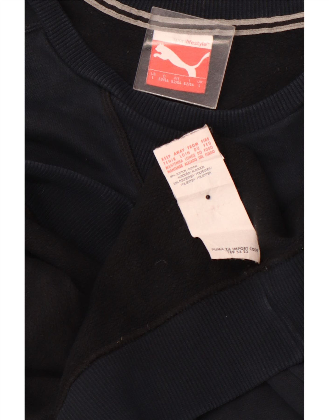 PUMA Herren Grafik-Sweatshirt-Pullover, groß, marineblau, Baumwolle