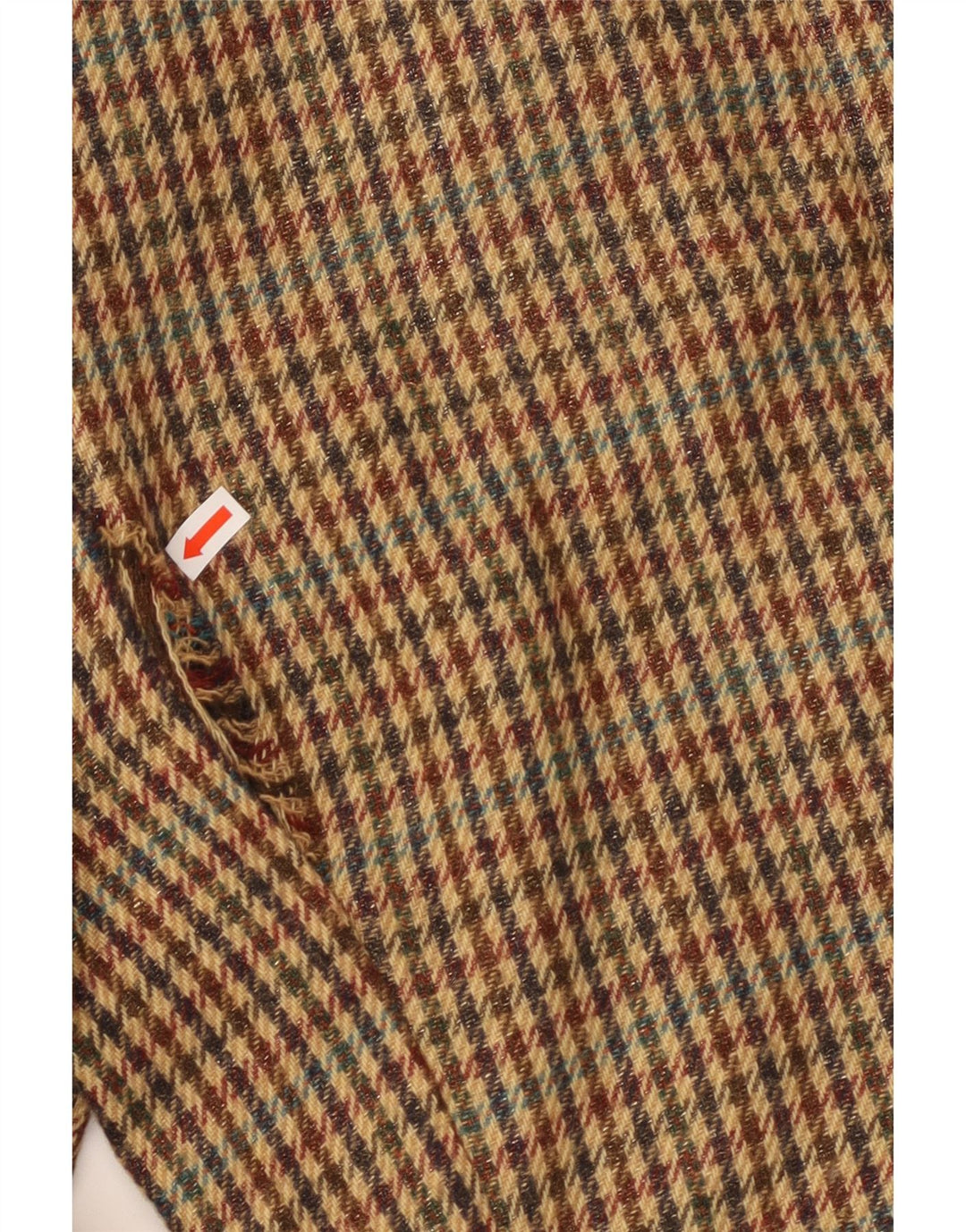 RICH & ROYAL Damen-Blazer mit 1 Knopf, EU 38, Mittelbraun mit Hahnentrittmuster