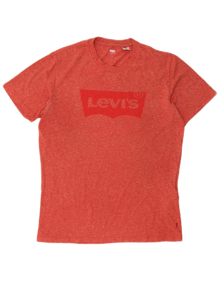 Levi's Herren-T-Shirt mit Grafik, mittelrote Baumwolle