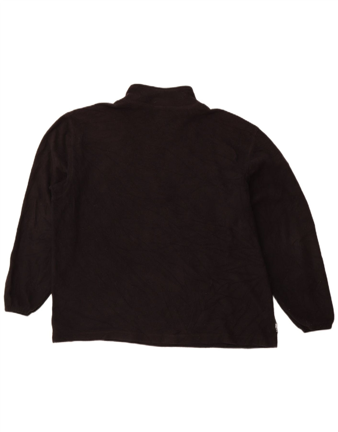 STARTER Herren-Fleecepullover mit Reißverschluss am Hals, groß, schwarz, Polyester, Sport