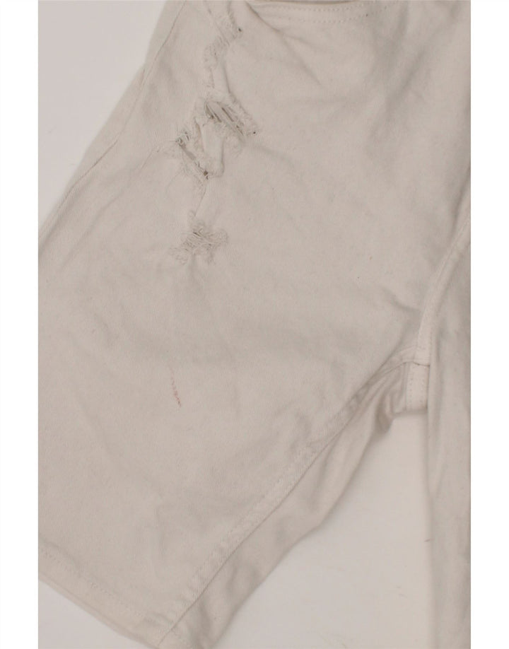 LEVI'S Boys 511 Slim Denim Shorts 15-16 Years W30 White Cotton Vintage Levi's and Second-Hand Levi's from Messina Hembry 