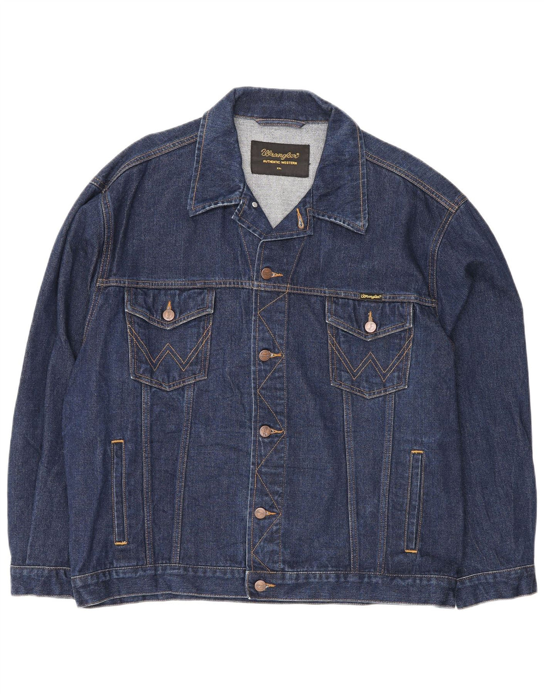 Wrangler Herren Jeansjacke UK 44 2XL Blaue Baumwolle