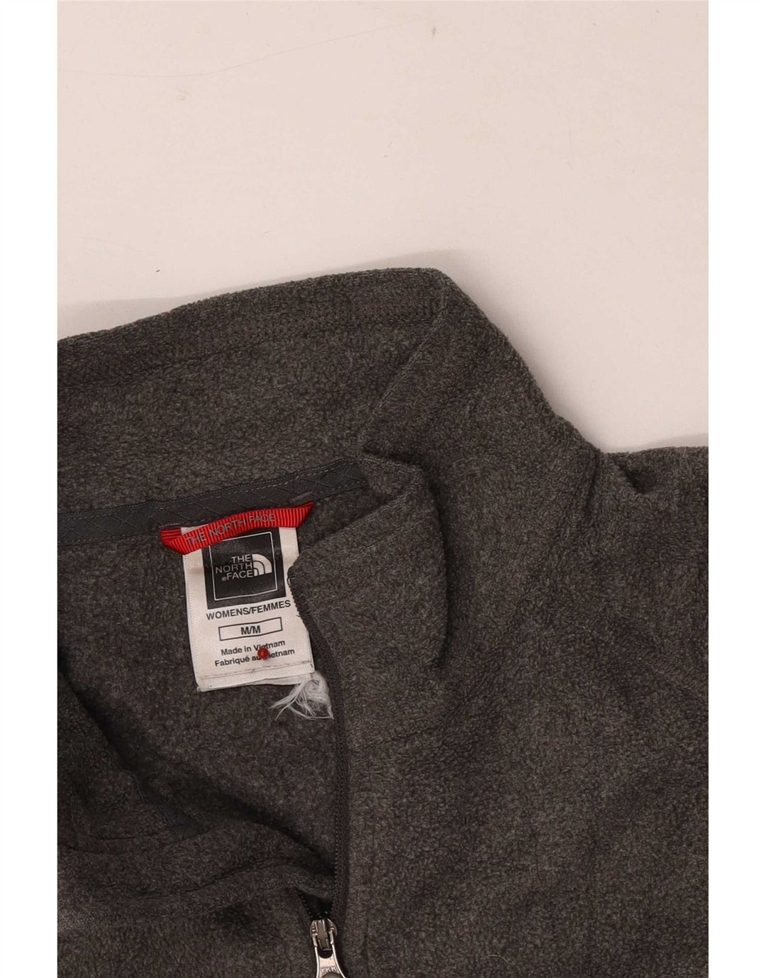 The North Face Damen-Fleecepullover mit Reißverschluss am Hals, UK 14, mittelgrau, Polyester
