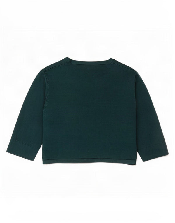 Phase Eight Bolero-Pullover mit 3/4-Ärmeln für Damen, UK 14, mittelgrüne Viskose