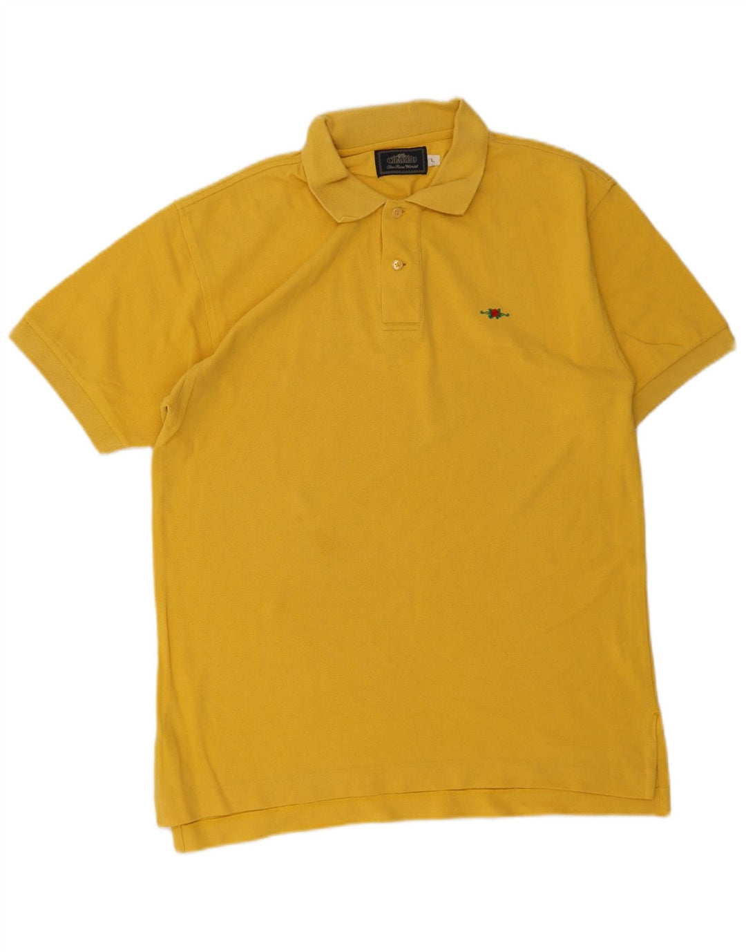 Charro Herren-Poloshirt, groß, gelbe Baumwolle