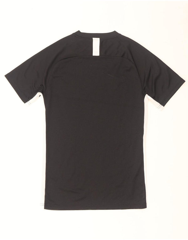 Nike Herren Dri Fit T-Shirt Top Small Schwarz Farbblock