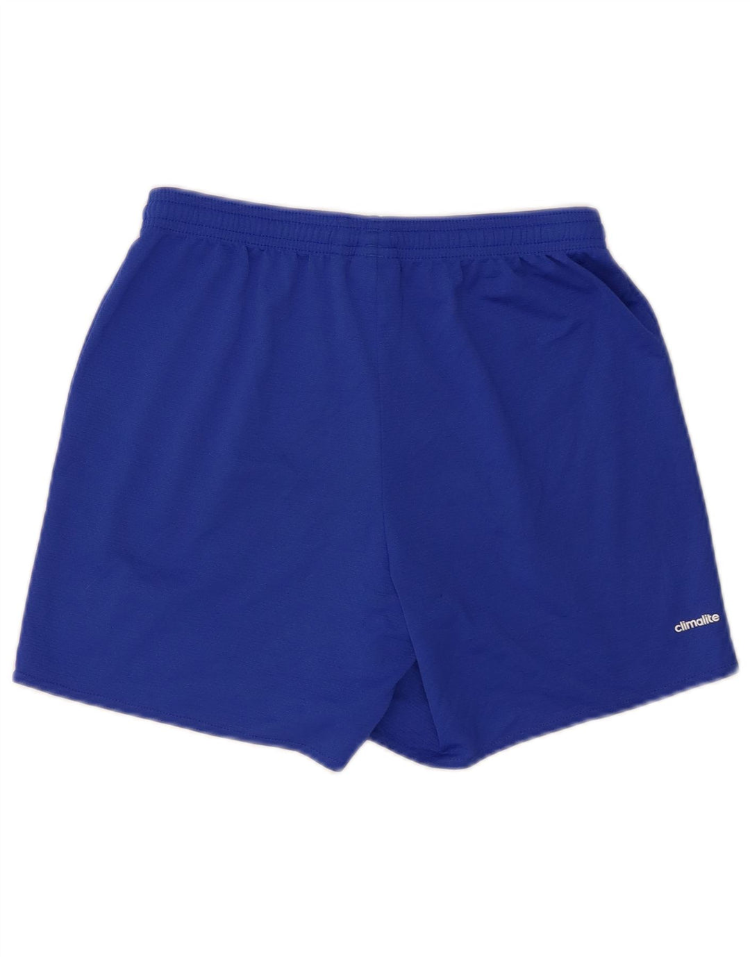 Adidas Damen Climalite Sport Shorts UK 10 Small Blau Polyester