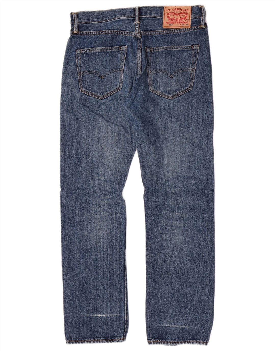Levi's Herren Straight Jeans W30 L30 Blaue Baumwolle
