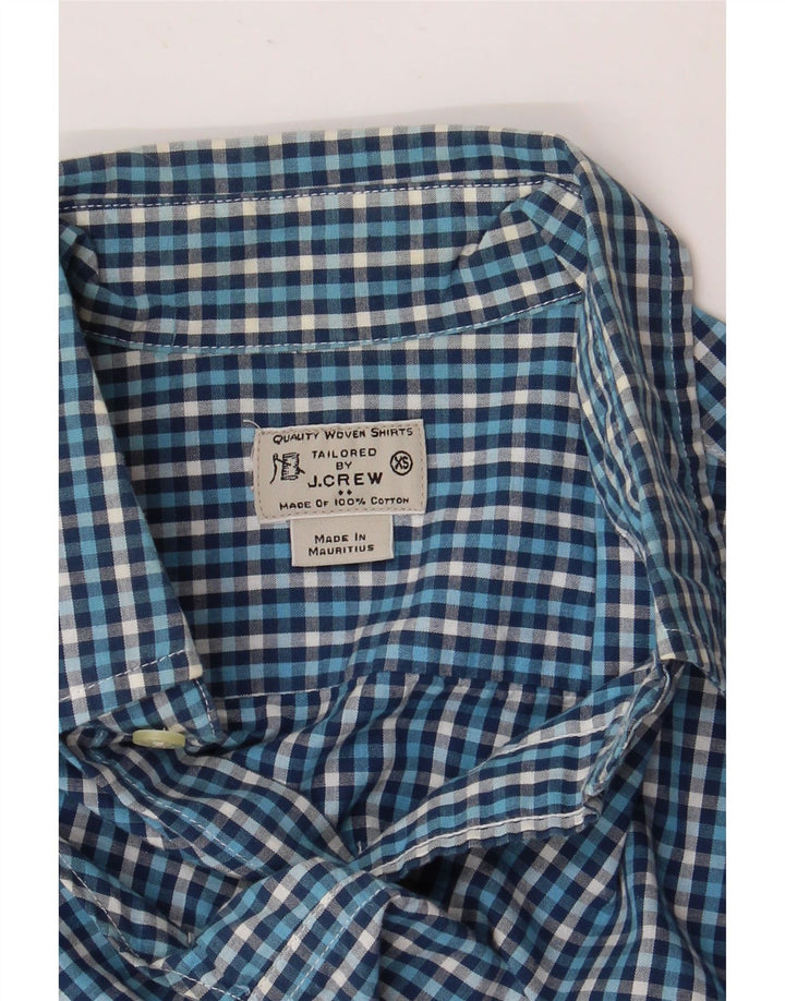 J. Crew Herrenhemd XS Blue Gingham Cotton