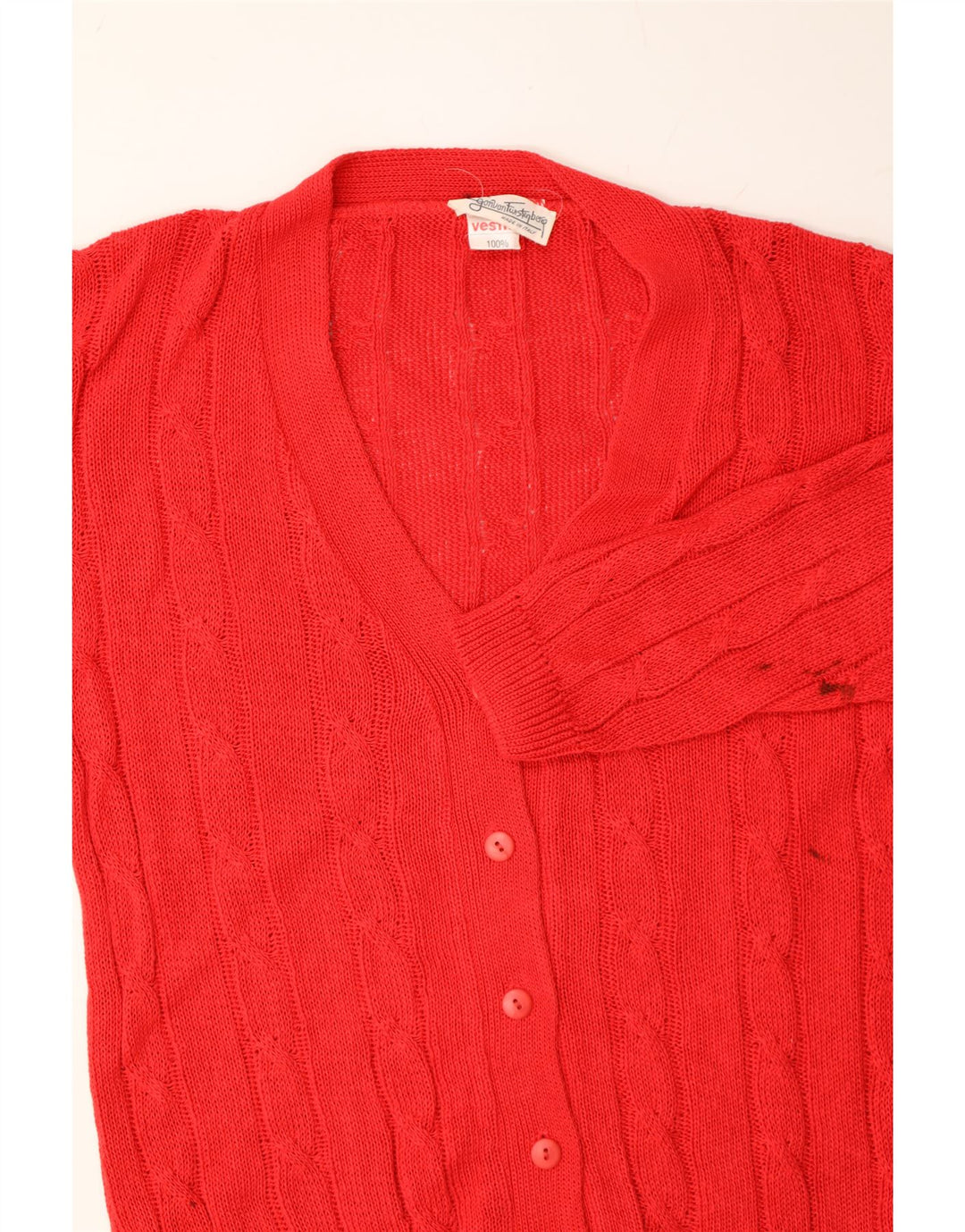 EGON VON FURSTENBERG Womens Longline Cardigan Sweater IT 46/48 Large Red Vintage Egon Von Furstenberg and Second-Hand Egon Von Furstenberg from Messina Hembry 