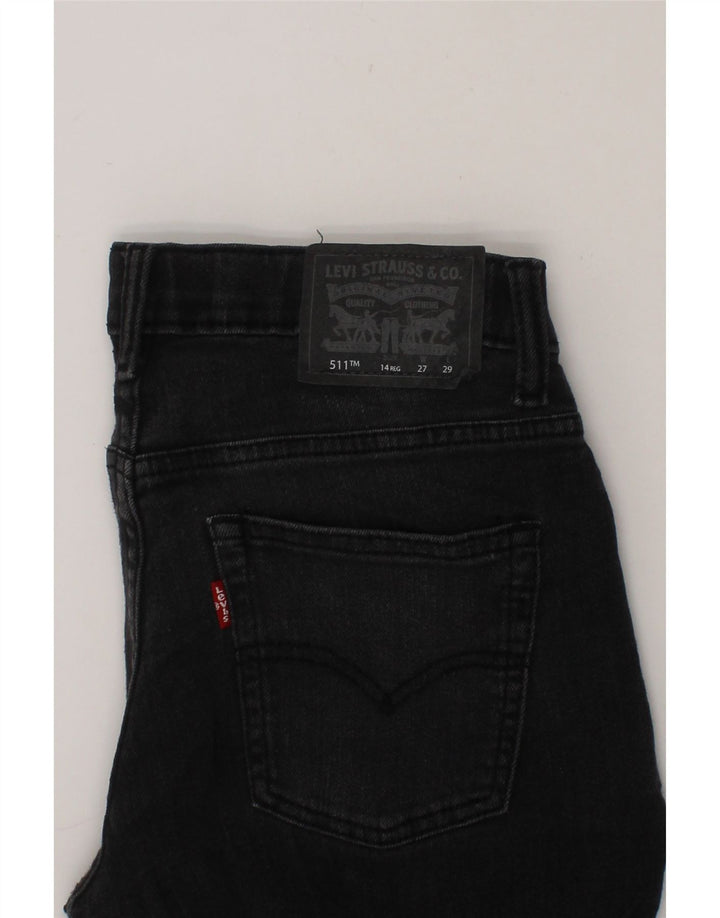LEVI'S Boys 511 Slim Jeans 13-14 Years W27 L29 Grey Cotton Vintage Levi's and Second-Hand Levi's from Messina Hembry 