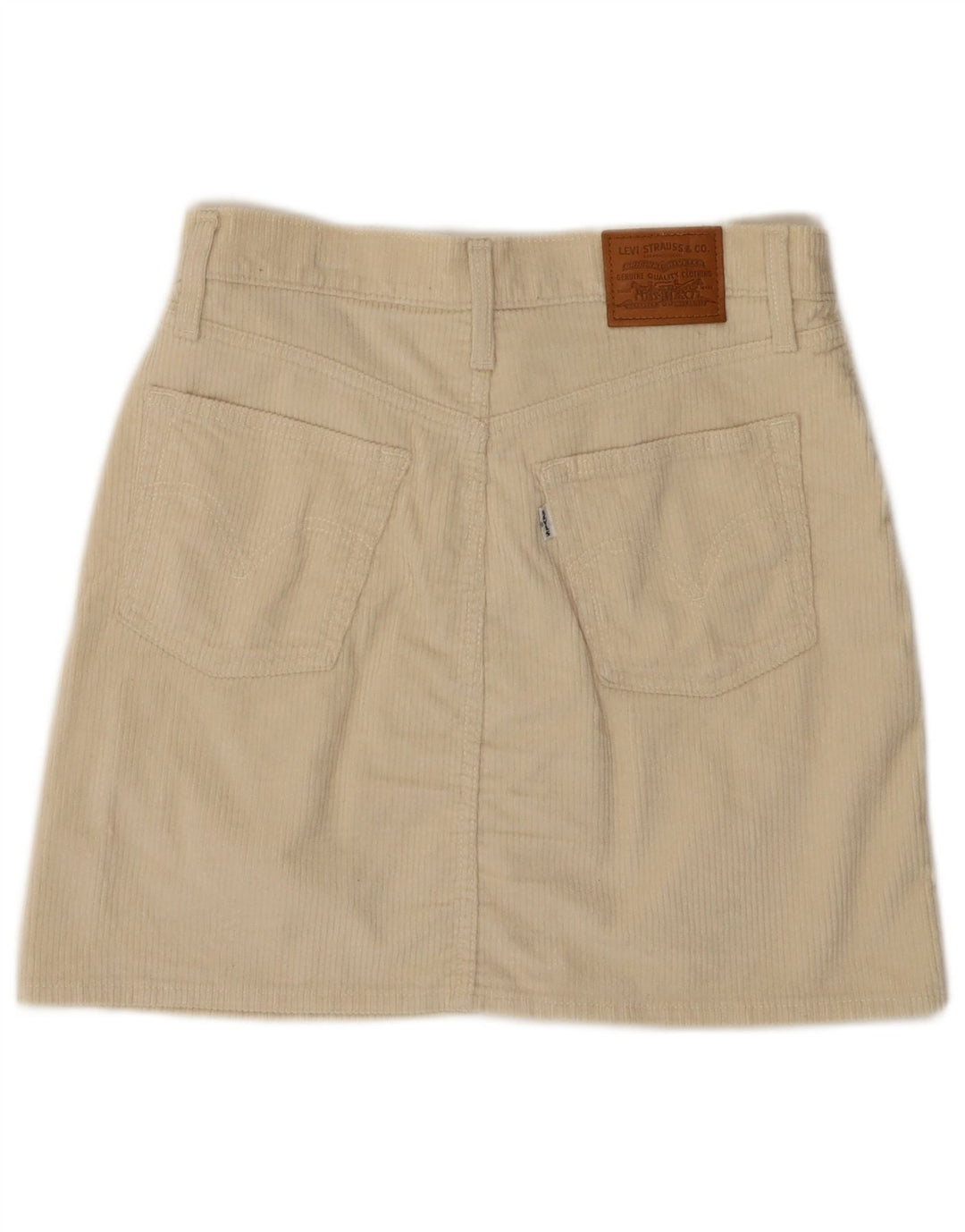 LEVI'S Damen 501 Mini-Cordrock W28 Mittelweiße Baumwolle