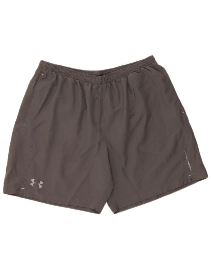 UNDER ARMOUR Herren-Sportshorts, Größe L, Grau