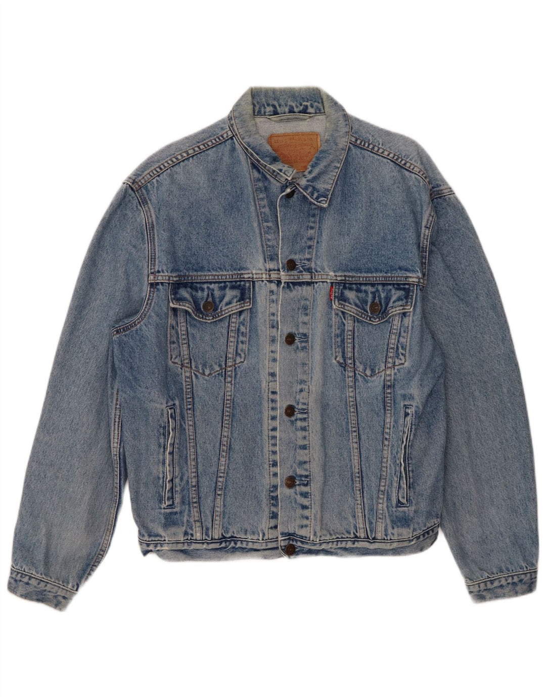 Levi's Herren Jeansjacke UK 40 Large Blau Baumwolle