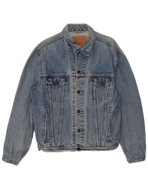 Levi's Herren Jeansjacke UK 40 Large Blau Baumwolle