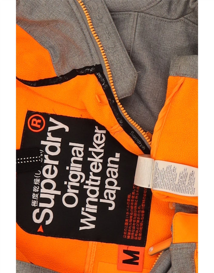 Superdry Herren Windtrekker Graphic Windjacke UK 38 Mittelgrau