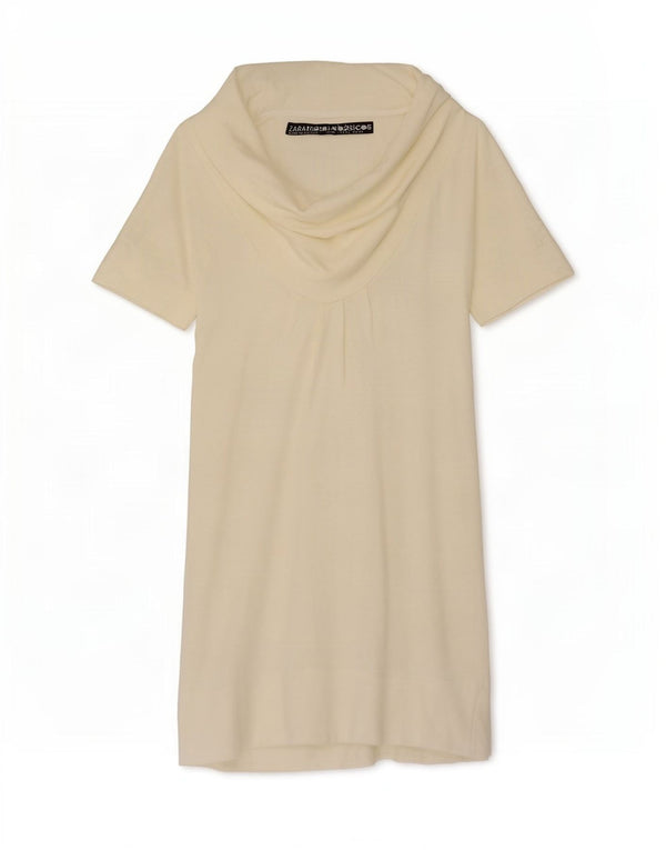 Zara Damen Etuikleid UK 14 Large Off White