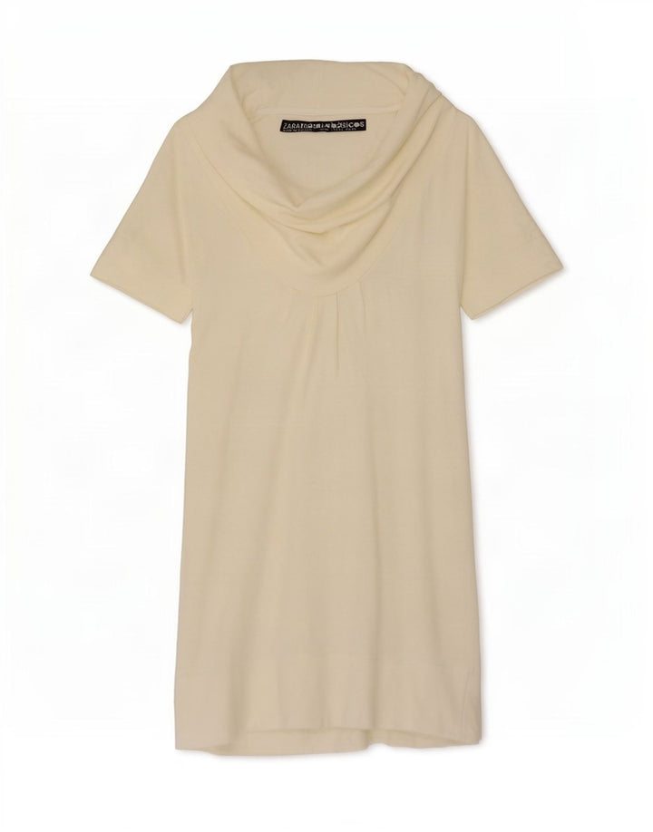 Zara Damen Etuikleid UK 14 Large Off White