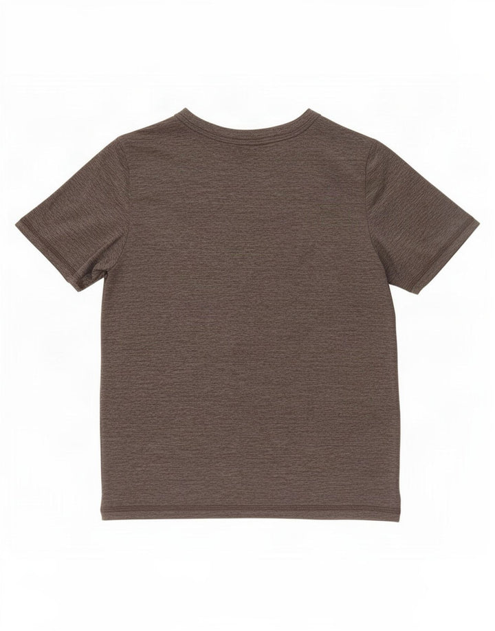 Adidas Jungen T-Shirt mit normaler Passform und Grafik, 9–10 Jahre, Größe S, Grau, Polyester