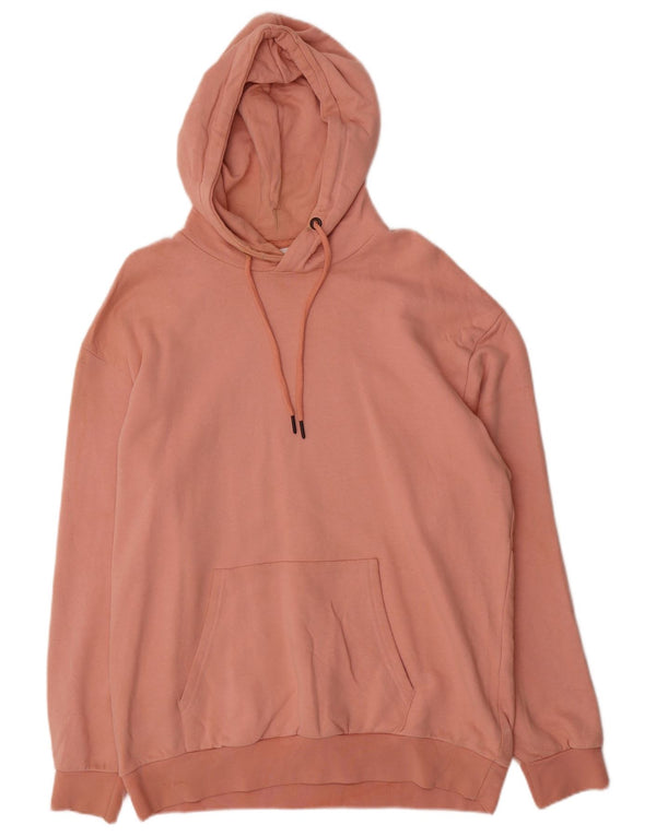 Zara Herren Kapuzenpullover, groß, rosa, Baumwolle