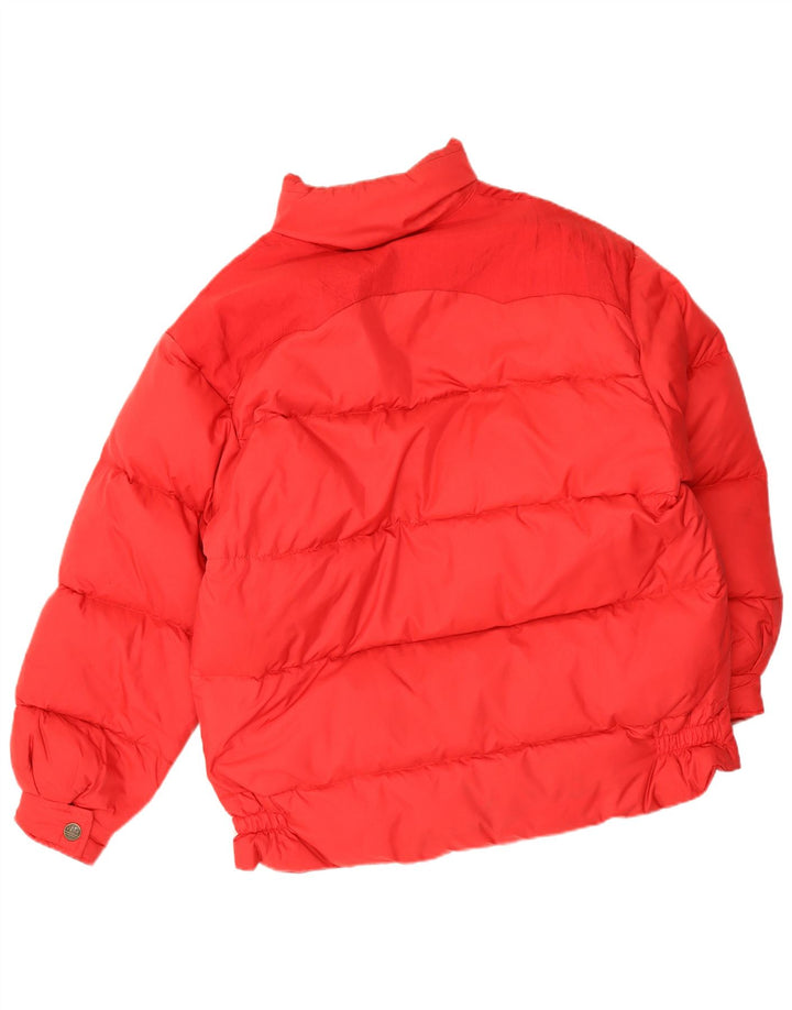 Le Frog Herren Wattierte Jacke UK 38 Mittelrotes Polyamid