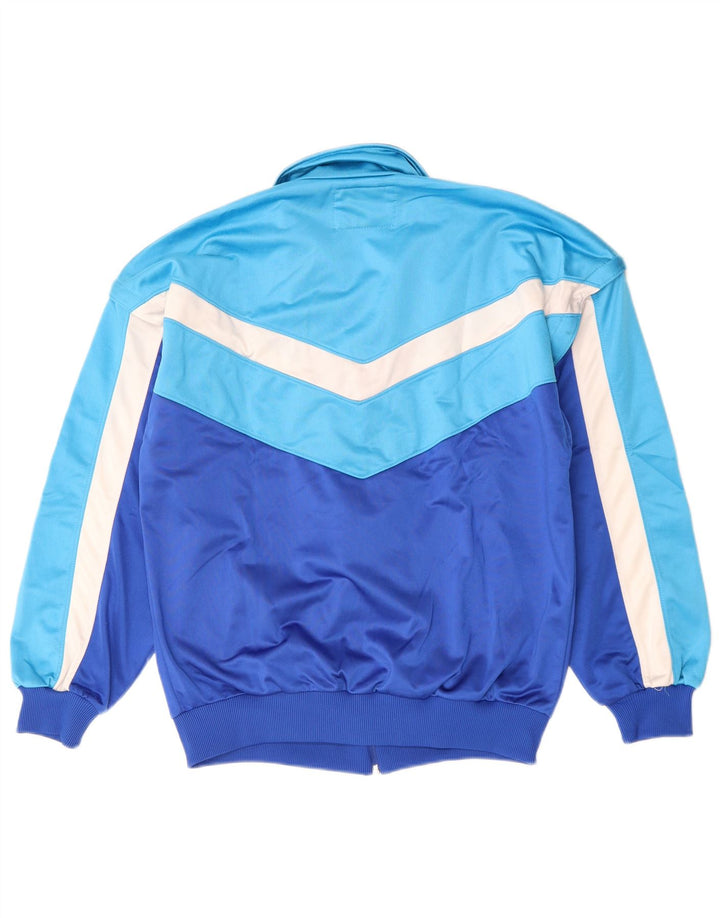 Diadora Damen-Trainingsanzugoberteil mit Grafik, UK 20 2XL, Blau, Farbblock
