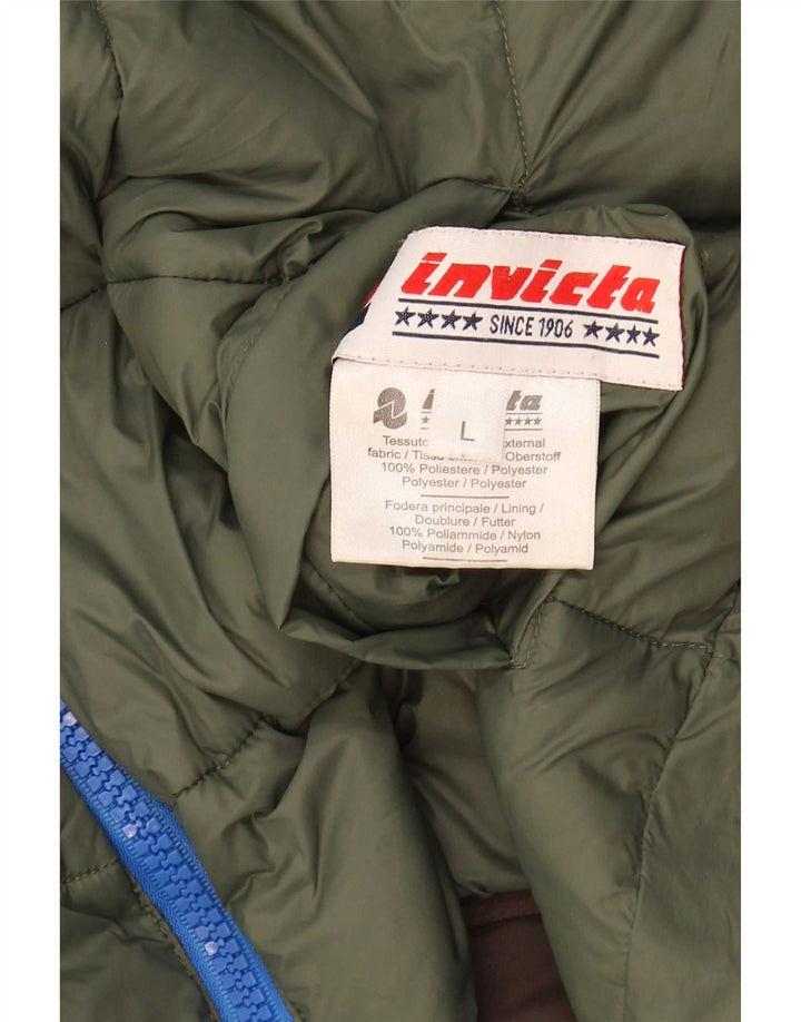 Invicta Herren Kapuzenjacke, wendbar, gepolstert, UK 40, Größe L, Braun, Polyester