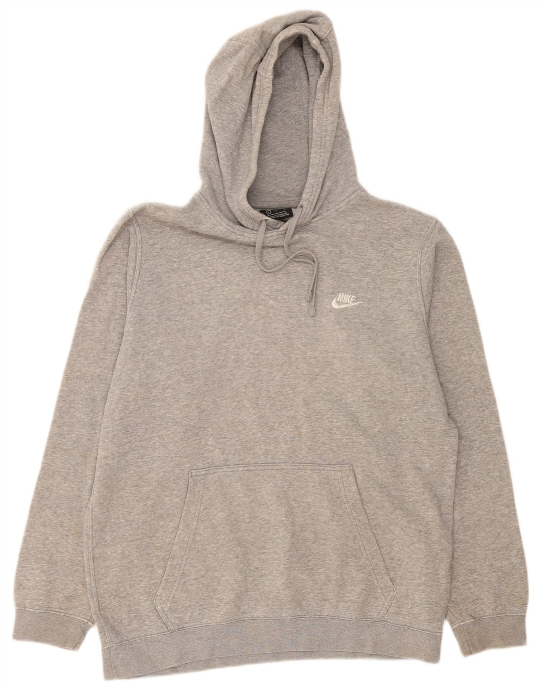 Nike Herren-Kapuzenpullover, groß, grau gefleckte Baumwolle