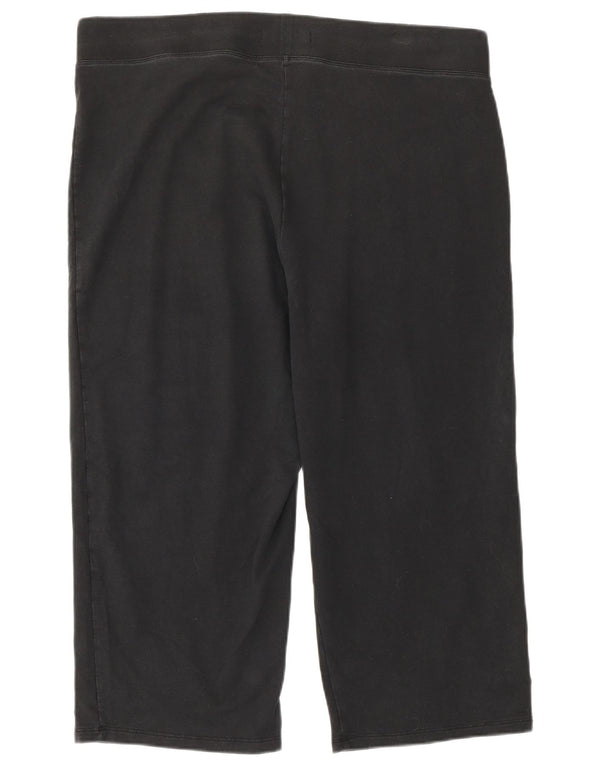 Marks & Spencer Damen Capri-Leggings UK 18 XL Schwarz Baumwolle