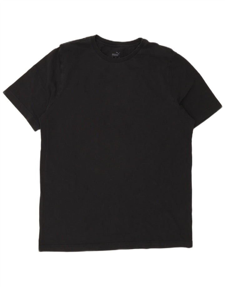 Puma Herren T-Shirt Top Large Schwarz Baumwolle