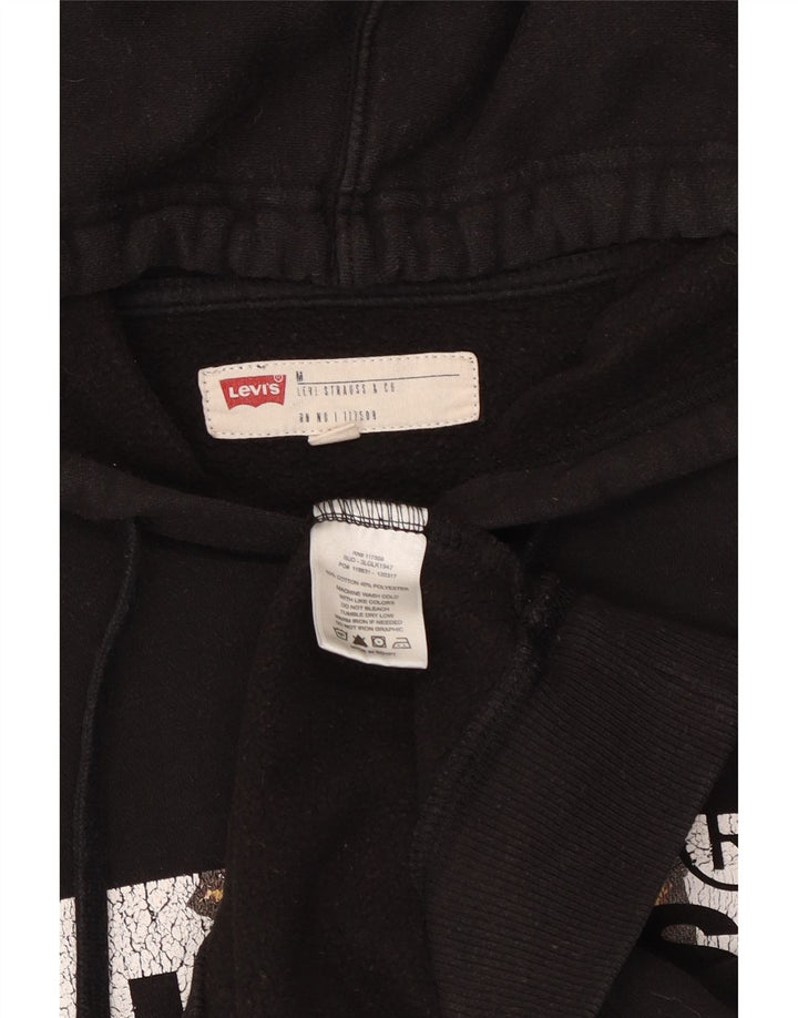 Levi's Damen-Kapuzenpullover mit Grafik, UK 14, mittelschwarz, Baumwolle