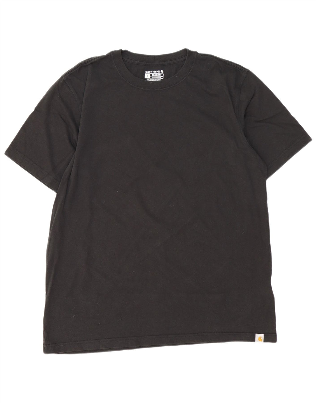 CARHARTT Herren Relaxed Fit T-Shirt Top Large Schwarz Baumwolle