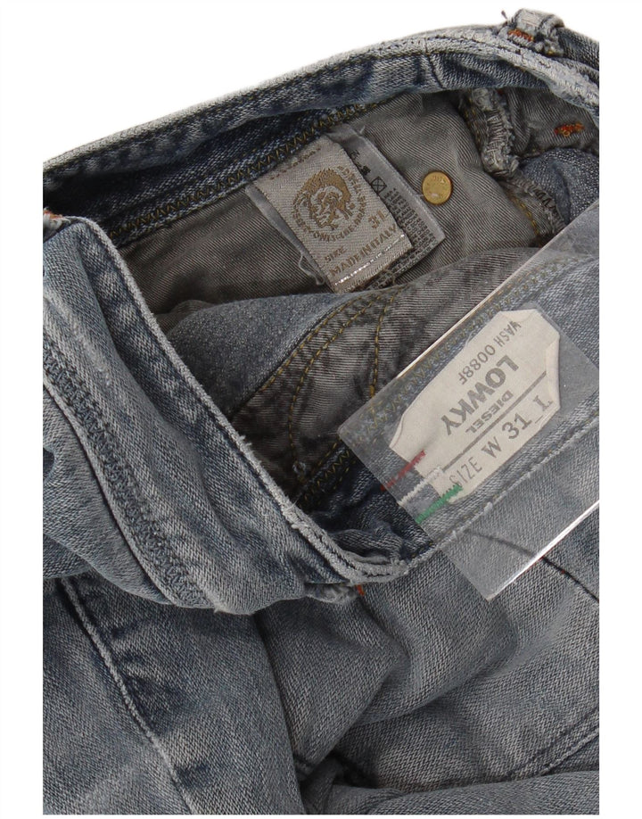 DIESEL Herren Lowky Straight Jeans W31 L32 Blaue Baumwolle