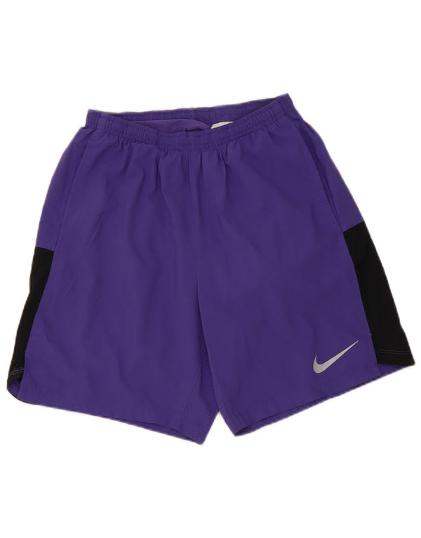 Nike Damen Sportshorts UK 10 Small Lila Polyester