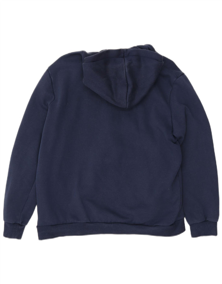 PUMA Damen Graphic Hoodie Pullover UK 16 Large Marineblau