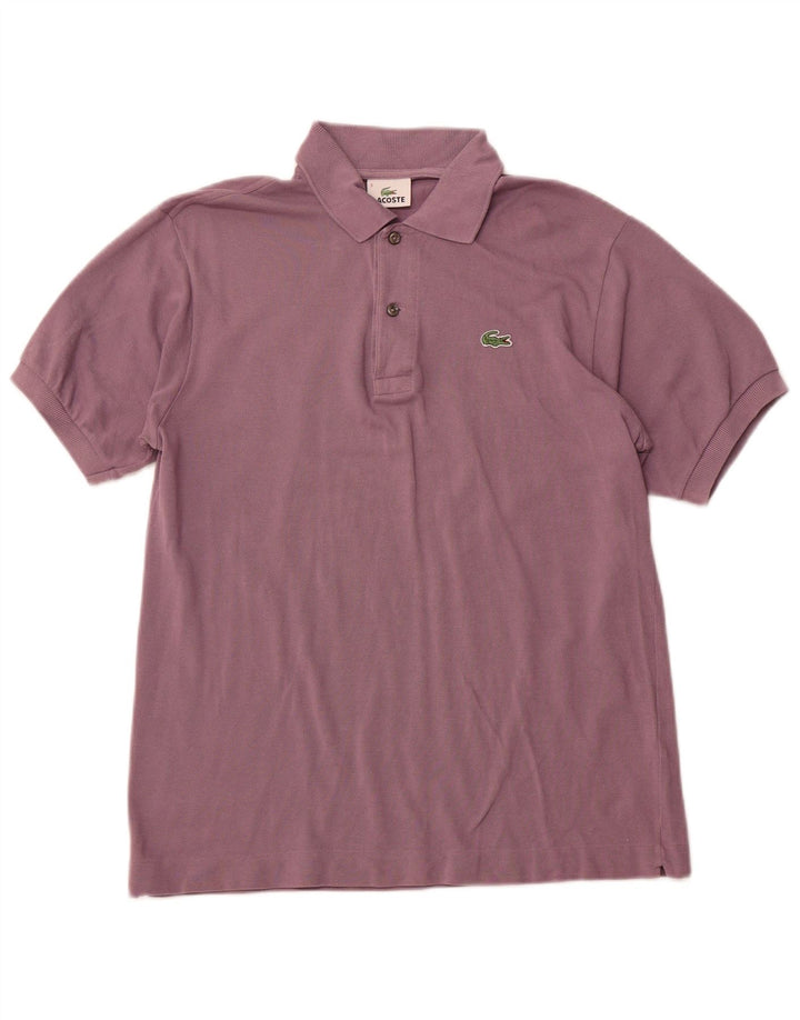 LACOSTE Herren-Poloshirt, Größe 3, klein, lila Baumwolle