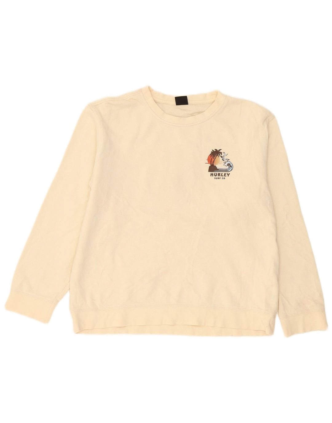 Hurley Herren-Sweatshirt mit Grafik, mittelbeige Baumwolle