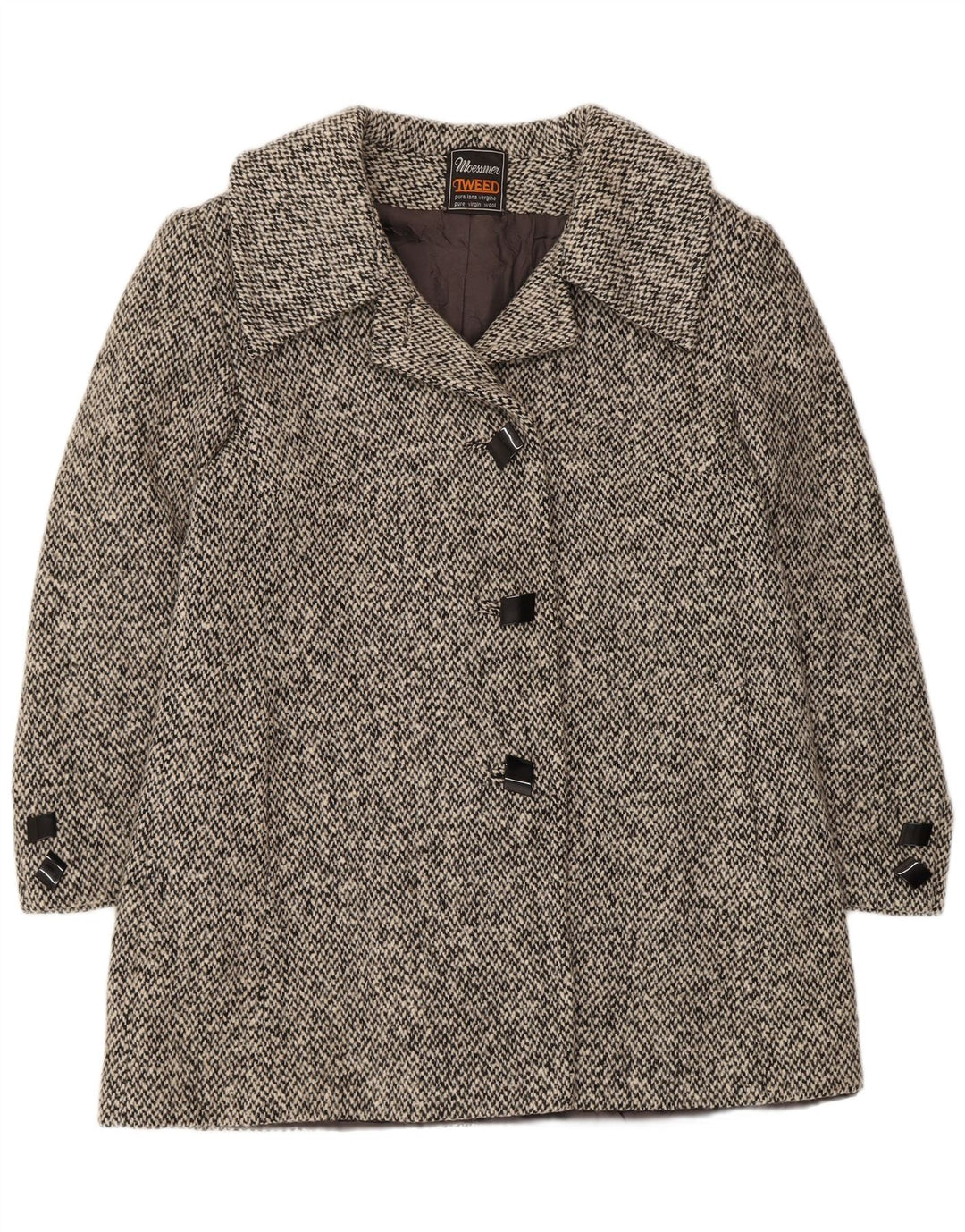 Moessmer Damen Pea Coat UK 14 Mittelgraue Schurwolle