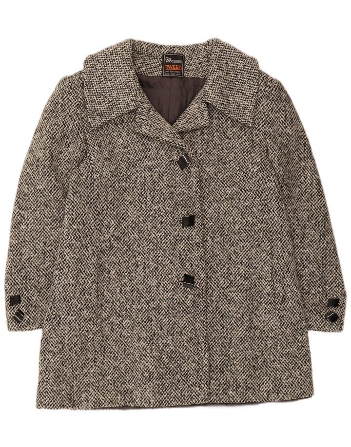 Moessmer Damen Pea Coat UK 14 Mittelgraue Schurwolle
