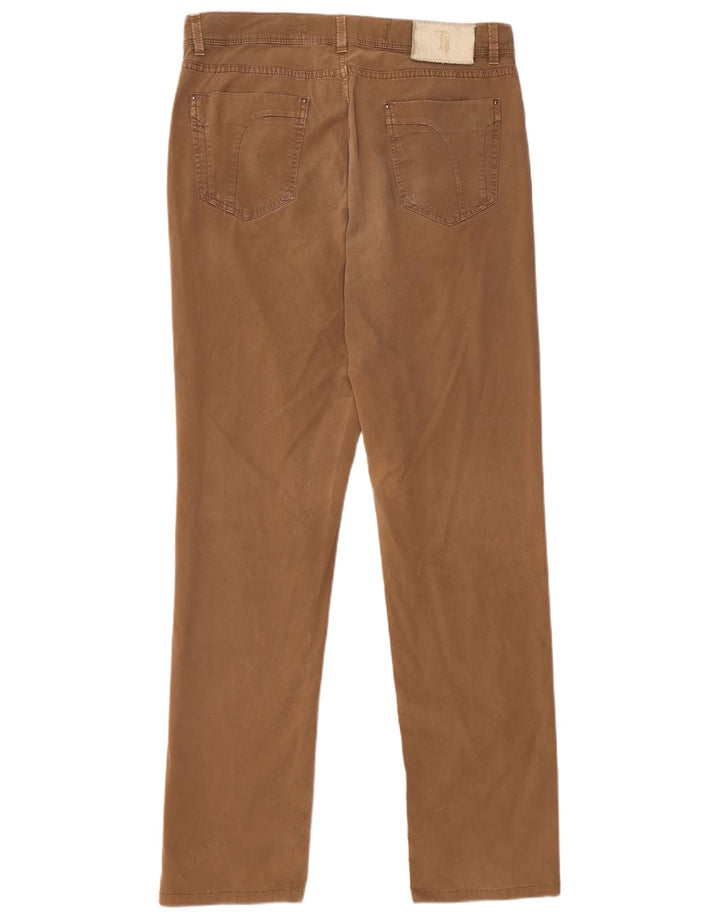 TRUSSARDI Gerade Freizeithose für Herren, W34, L32, braun, Baumwolle