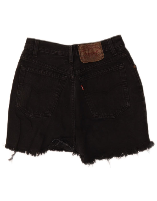 Levi's Damen Jeansshorts W24 XS Schwarz