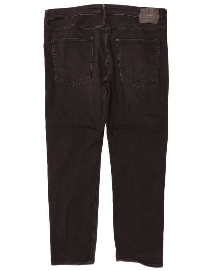 Jack & Jones Herren Slim Jeans W38 L32 Schwarze Baumwolle