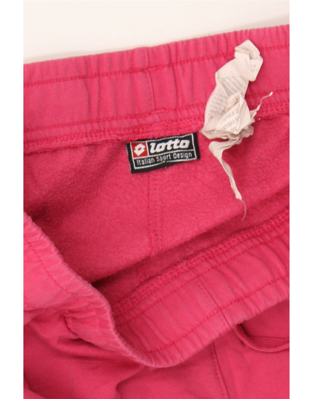 LOTTO Womens Tracksuit Trousers UK 12 Medium  Pink Cotton Vintage Lotto and Second-Hand Lotto from Messina Hembry 