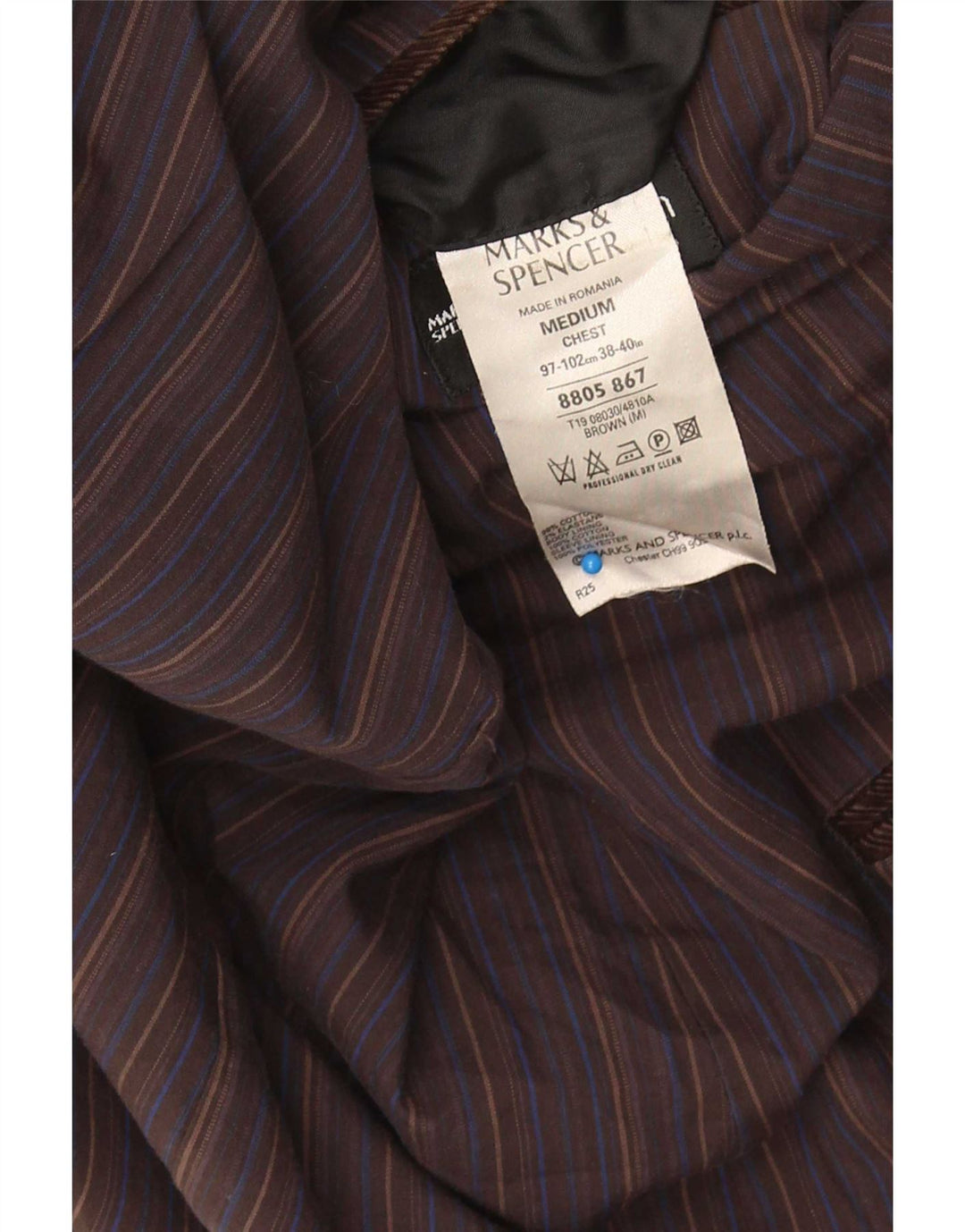 Marks & Spencer Herren-Blazer aus Cord mit 2 Knöpfen, UK 38, Mittelbraun