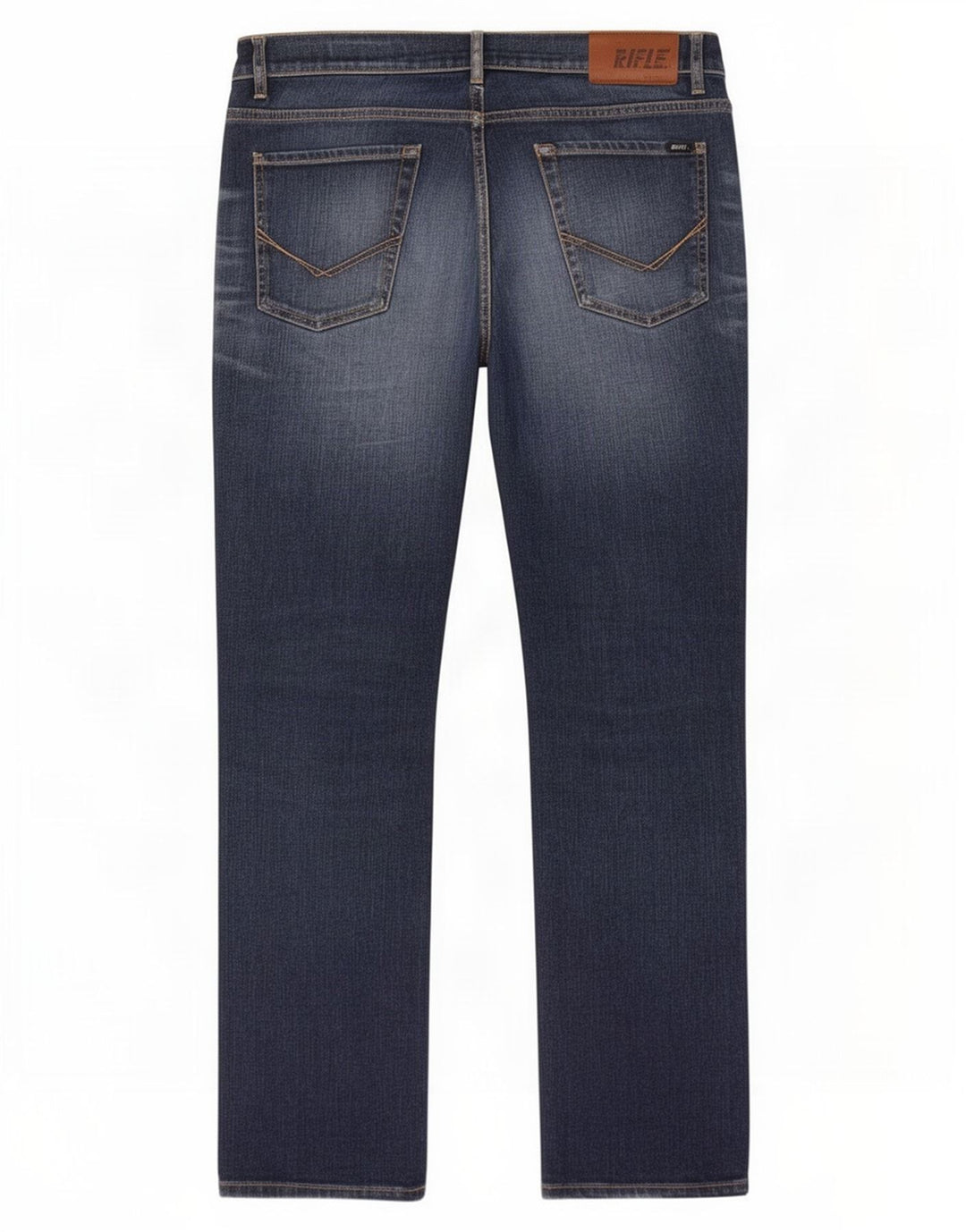 Rifle Herren Straight Jeans W36 L33 Blaue Baumwolle