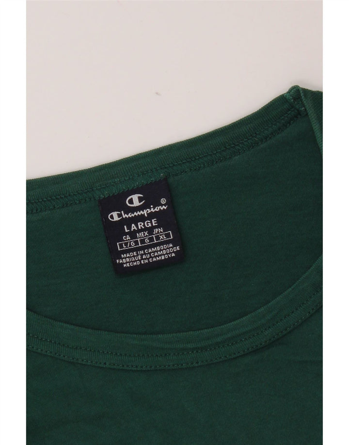 Champion Herren-T-Shirt mit Grafik, groß, grün, Farbblock