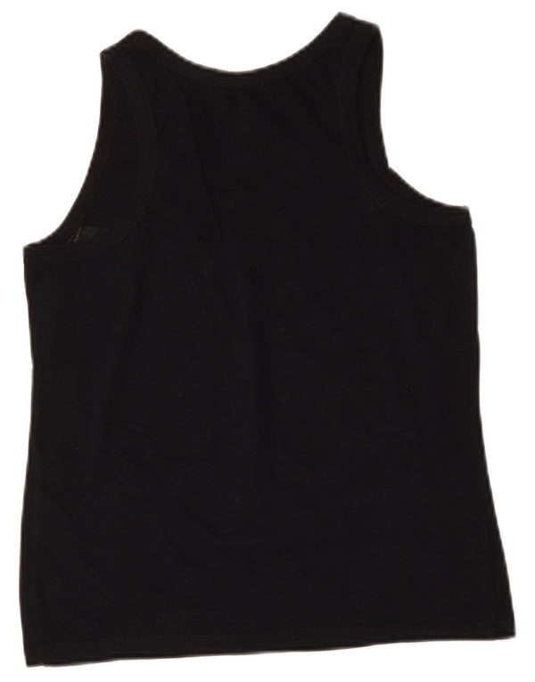 Vans Damen Weste Top UK 10 Small Schwarz Colourblock Baumwolle