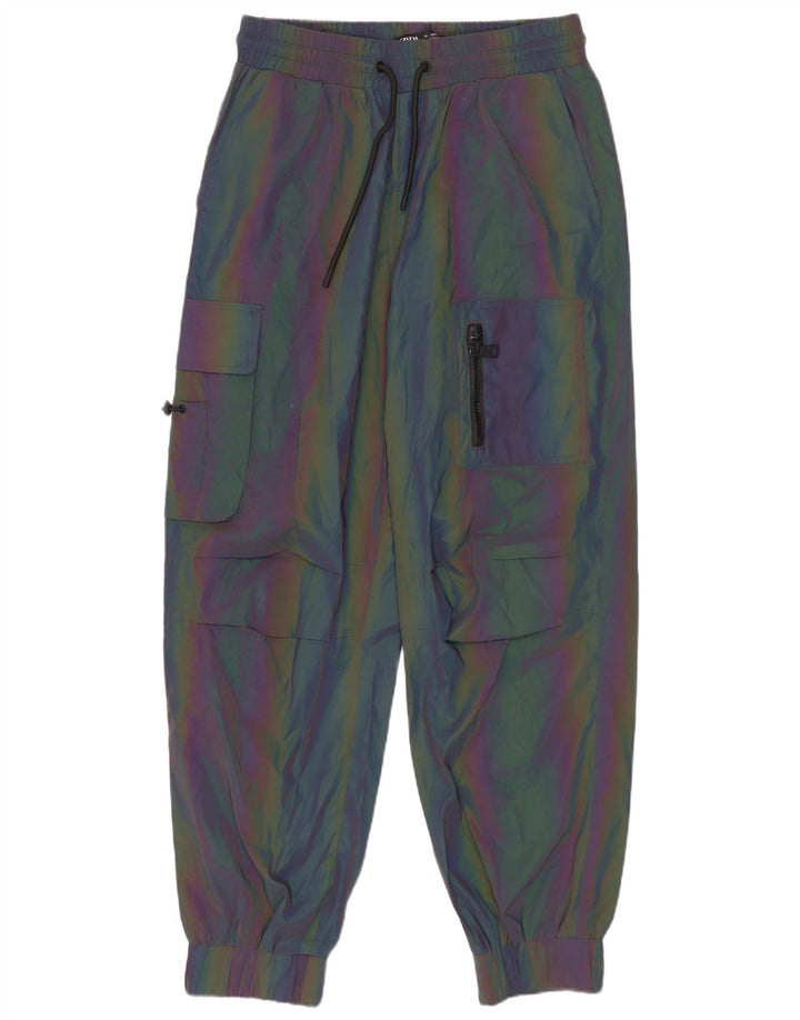 Zara Herren Cargo-Trainingshose, Jogginghose, klein, mehrfarbig, Farbblock
