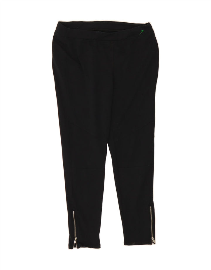 RALPH LAUREN Womens Leggings UK 14 Medium  Black Cotton Vintage Ralph Lauren and Second-Hand Ralph Lauren from Messina Hembry 